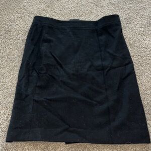 Jcrew fleece black pencil skirt